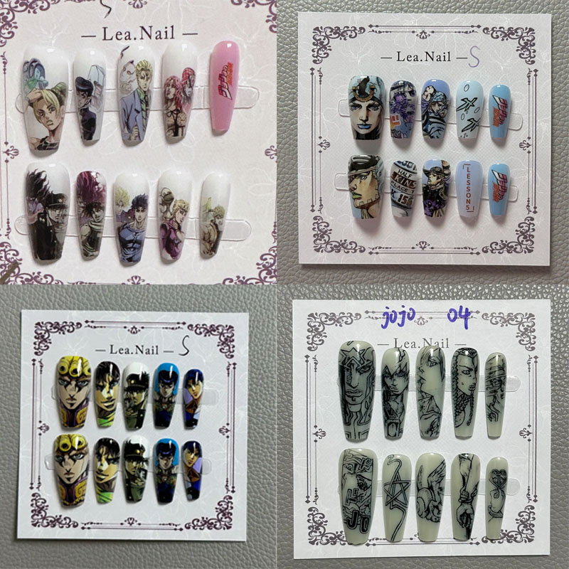 Nail Art - JOJO Nail Art Student Anime Kartun