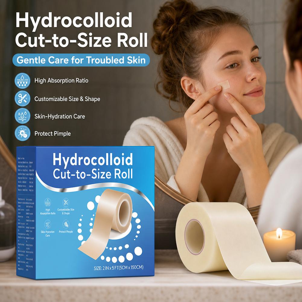 Hydrocolloid Pimple Patch - Rol Plester Jerawat Hidrokoloid 5cm*1.5m Dapat