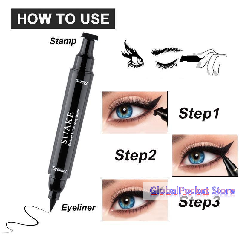 [TG823] 2 buah Eyeliner Hitam, - Waterproof Liquid Eyeliner Pen ulasan dan harga