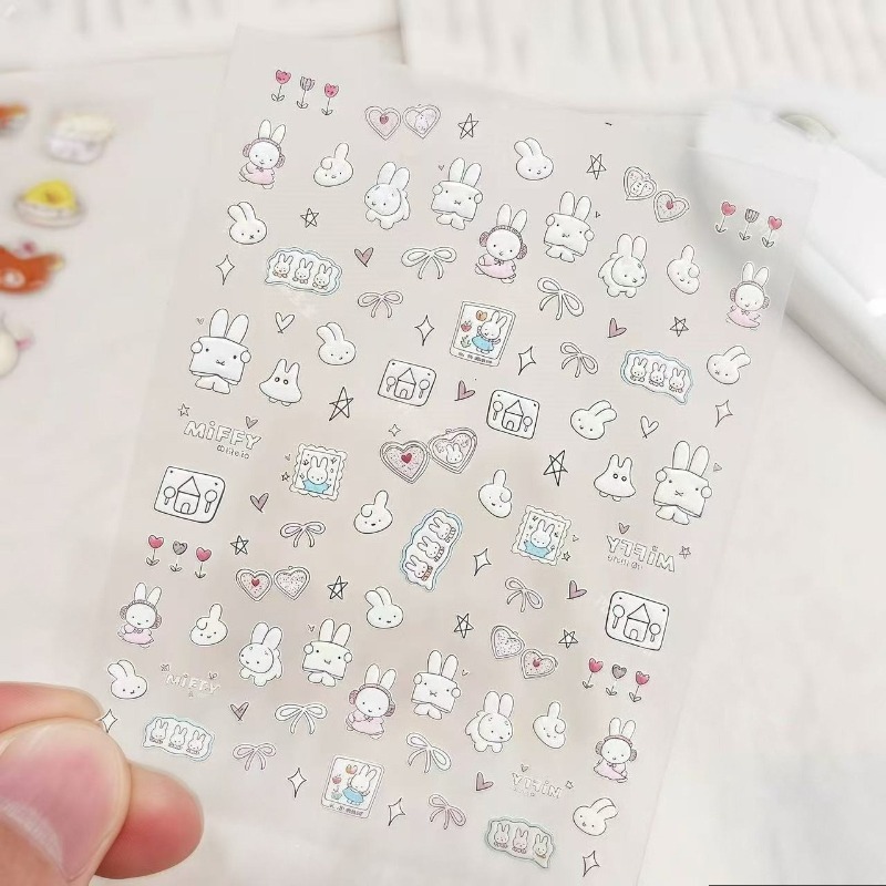 Stiker kuku kartun Miffy stike - Nail Art ulasan dan harga