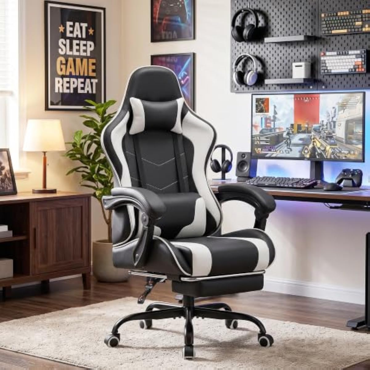 Kursi Gaming dengan Ketinggian - Massage ulasan dan harga