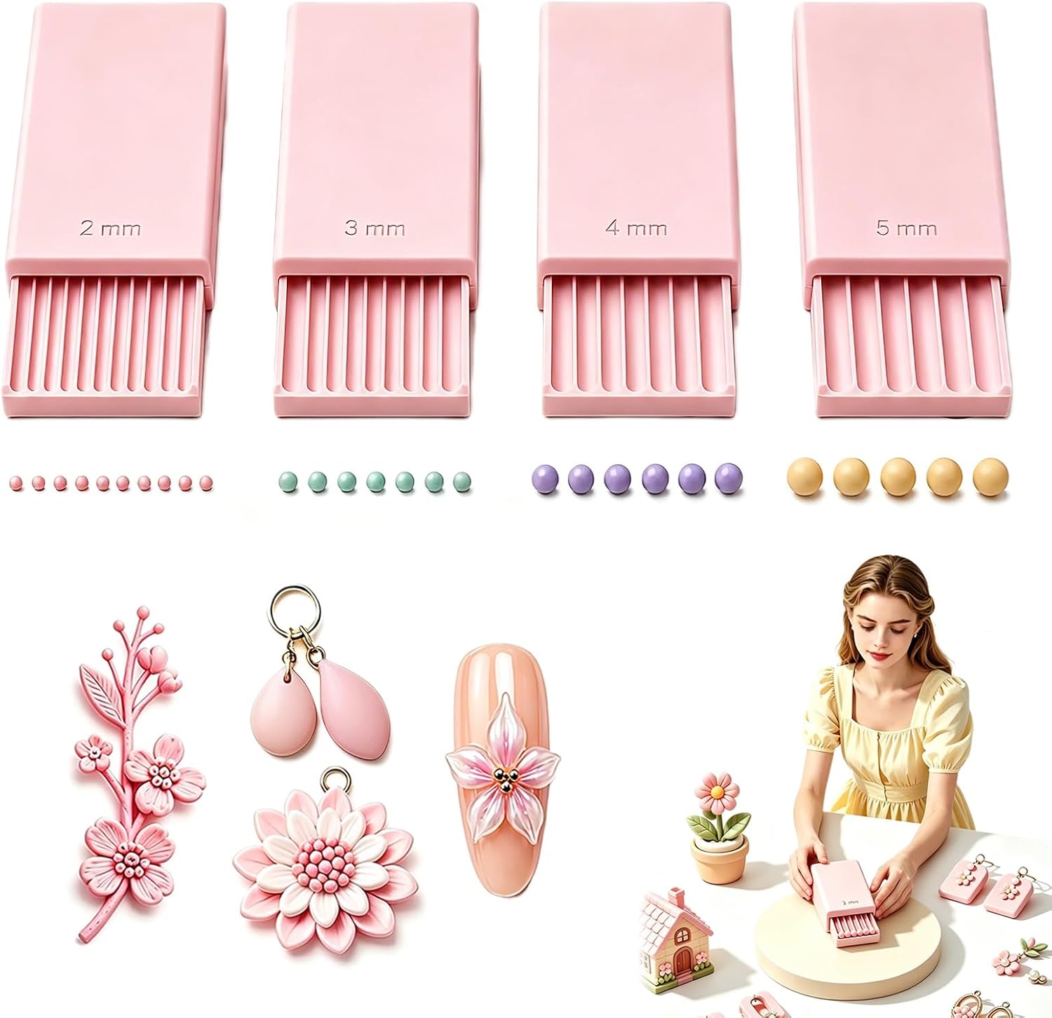 Alat Pembuat Bola Gel Tanah Li - Nail Art ulasan dan harga